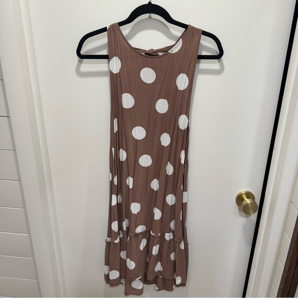LOFT Polka Dot Sleeveless Dress - Picture 4 of 9
